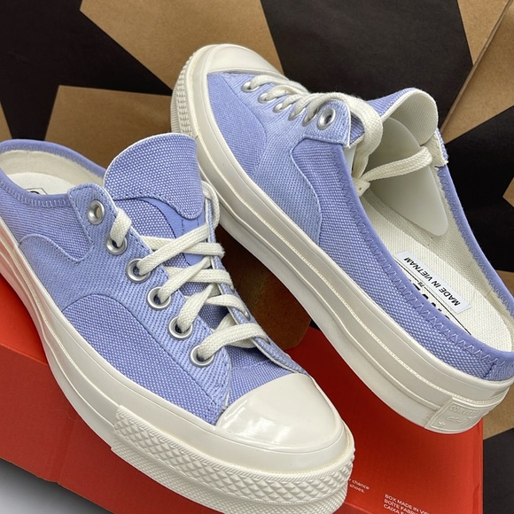 Converse WMNS Chuck 70 Mule 'Serene Sapphire' A00539C Lavender Sneakers - Picture 10 of 16